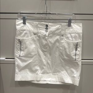 White House Black Market White Mini Skirt